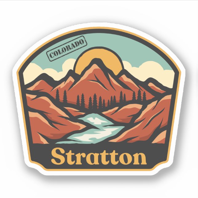Stratton, Colorado Sticker (Front)