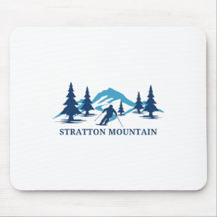 Stratton Mountain Vermont Ski Resort Skiing Skier Mouse Pad