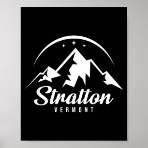 Stratton vermont ski resort skiing snowboarding  poster