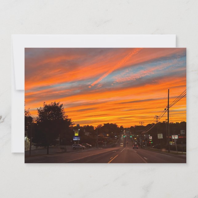 Stratus Sunset Holiday Card (Front)