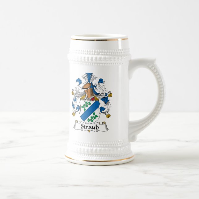 Straub Family Crest Beer Stein (Right)