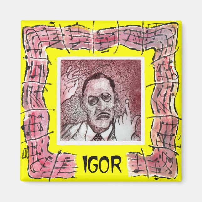 Stravinsky magnet (Front)