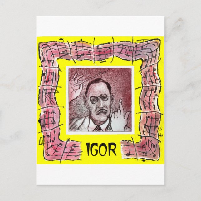Stravinsky postcard (Front)