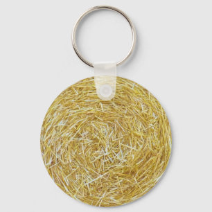 Straw Background Keychain