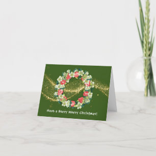 (Straw) Berry Merry Christmas Christmas Card
