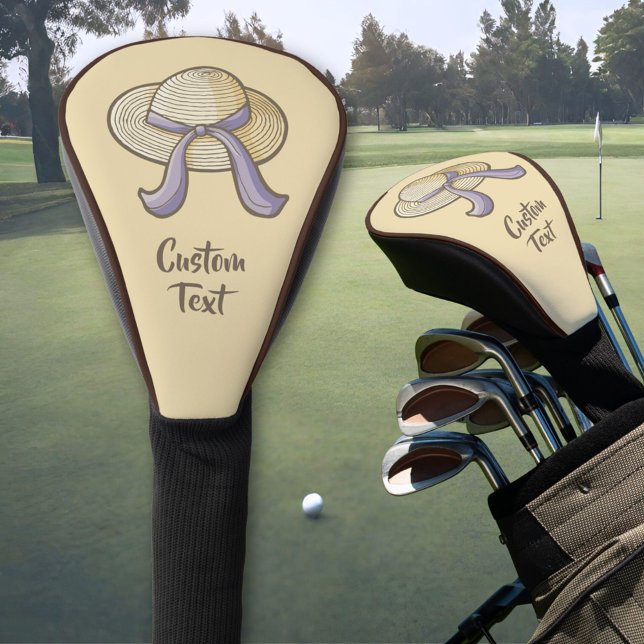 Straw Hat Beige Golf Head Cover (Creator Uploaded)