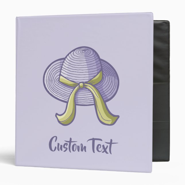 Straw Hat Lilac Binder (Front/Inside)