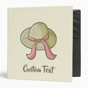 Straw Hat Yellow Binder