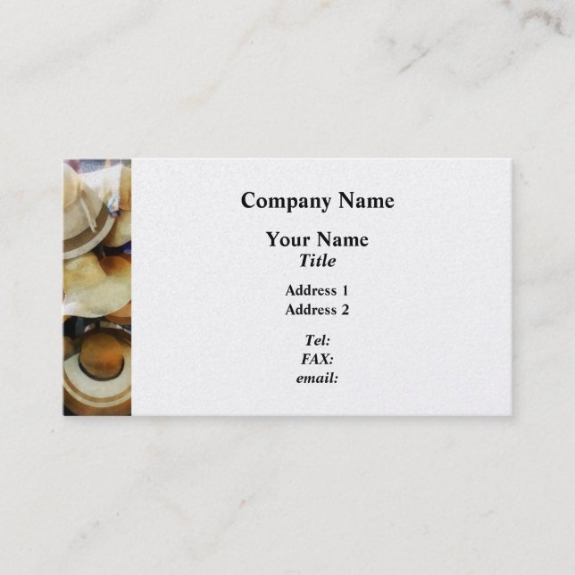 Straw Hats Business Card (Front)