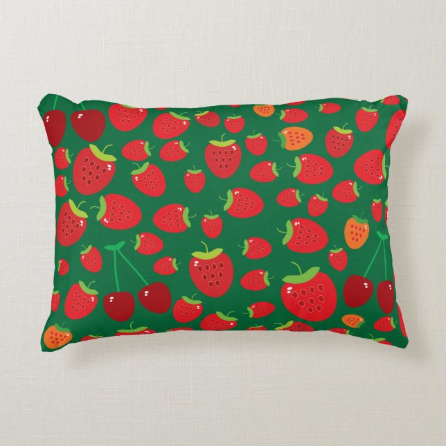 Strawberries  accent pillow (Front)
