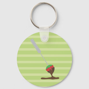 Strawberries and Chocolate Fondue Keychain