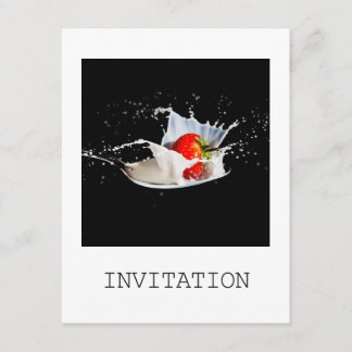 Strawberries and Cream Invitation