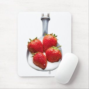 Strawberries and Cream Mouse Pad