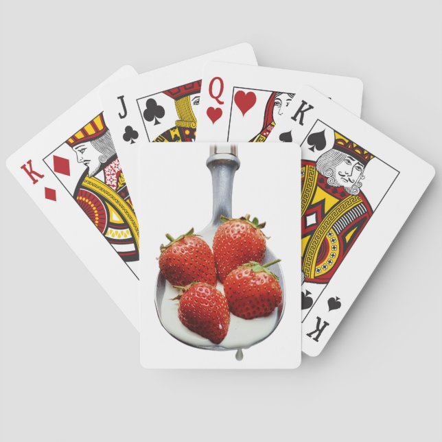 Strawberries and Cream Playing Cards (Back)