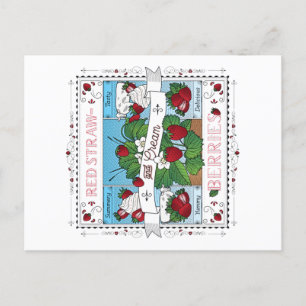 Strawberries and Cream / Postcard