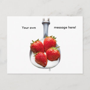 Strawberries and Cream Postcard
