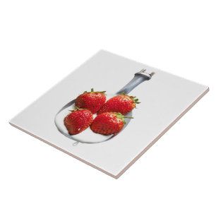 Strawberries and Cream Tile