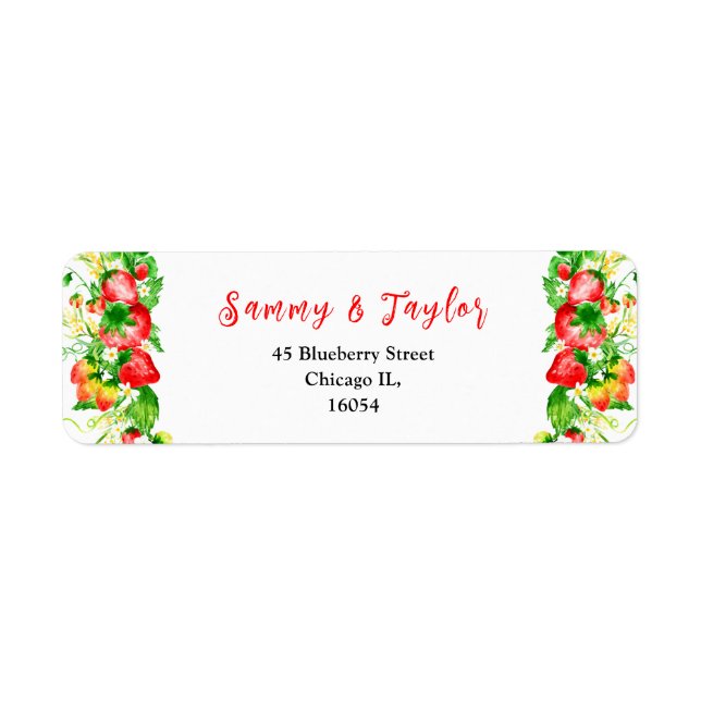 Strawberries and Daisies Wedding (Devant)