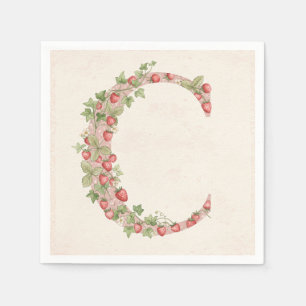 Strawberries and Ivy, by Natasha Us Napkin