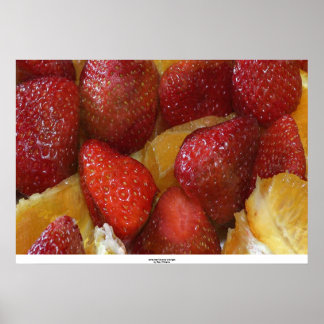 Strawberries and Oranges Poster
