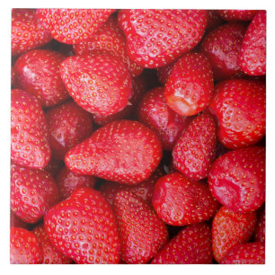 Strawberries background tile