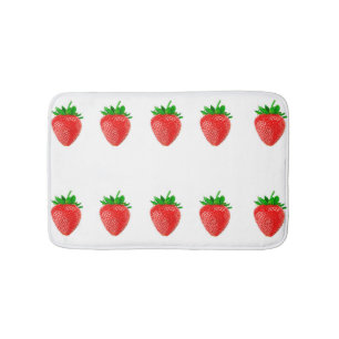 Strawberries Bath Mat