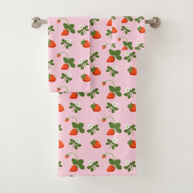 Strawberries Bath Towel Set (Insitu)