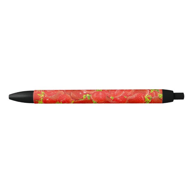 Strawberries Black Ink Pen (Front)