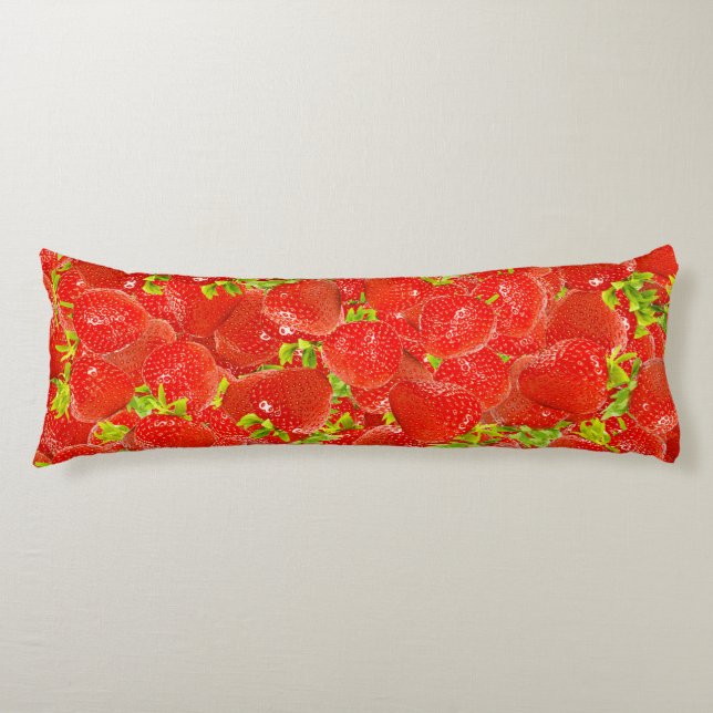 Strawberries Body Pillow (Front)