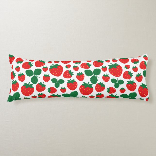 Strawberries Body Pillow (Front)