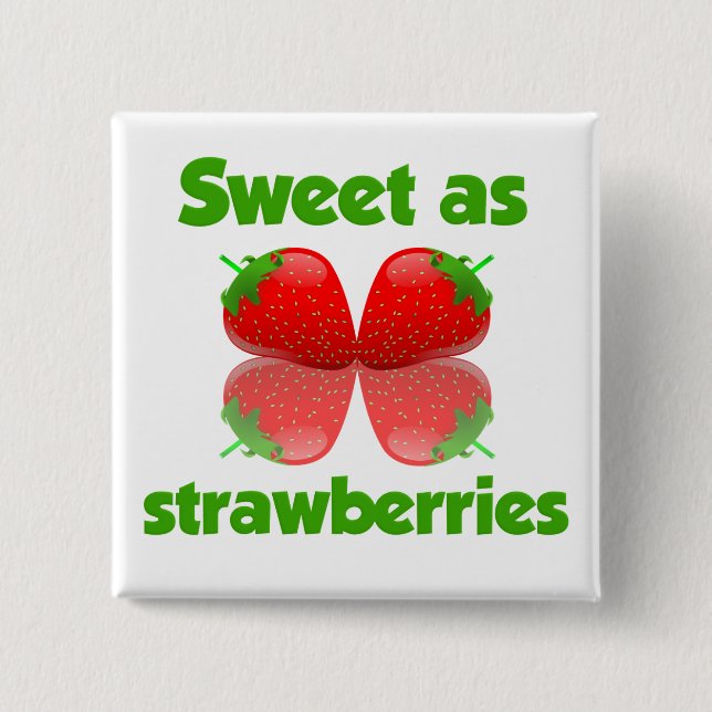 Strawberries button (Front)