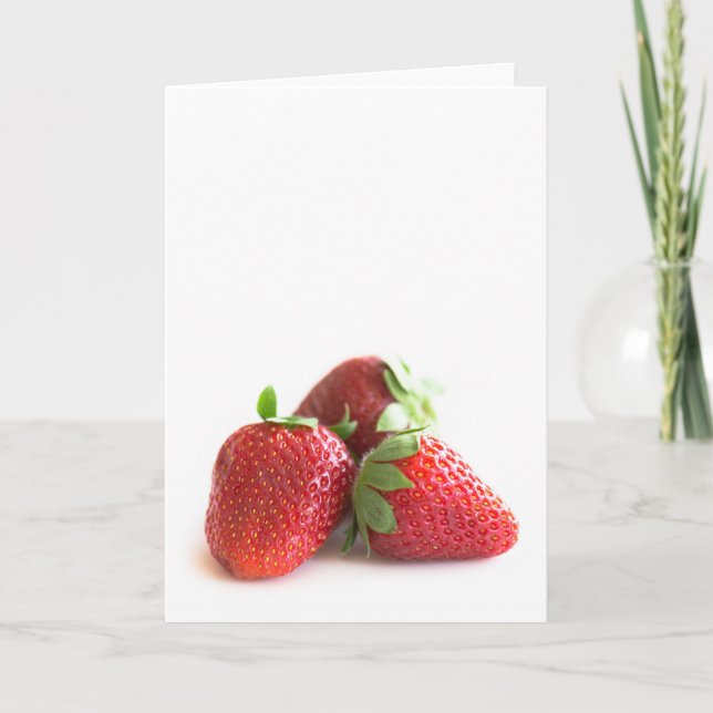 Strawberries Card (Front)