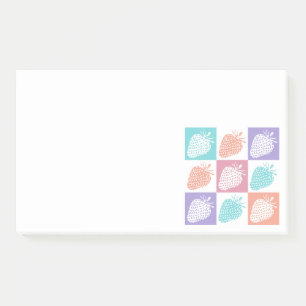 Strawberries Colorful Summer Post-it Notes