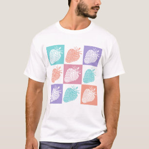 Strawberries Colorful Summer T-Shirt