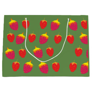 Strawberries  Custom Gift Bag