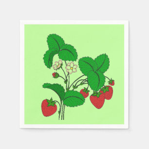 Strawberries for Breakfast Napkin