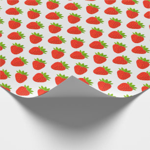 Strawberries fruit wrapping paper. paper