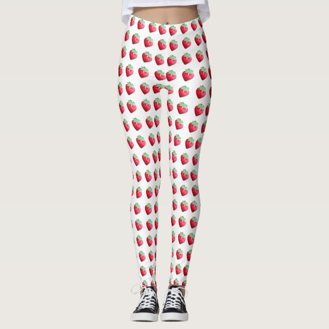 Strawberries Galore Leggings (Front)