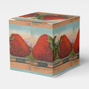 Strawberries Giant Antique Fruit Fun Favor Box