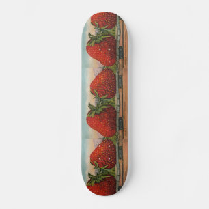 Strawberries Giant Antique Fruit Fun Skateboard