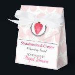 Strawberries Homemade Bath & Body Gift Packaging Favor Box<br><div class="desc">For your handmade and homemade bath and body products, treats, soaps, and other artisan creations, customize our Strawberries & Cream gift packaging to accommodate your recipe. #Strawberries #Artisan #Packaging || Fully customizable, so it's not just bath and body gifts! We've created these strawberry gift boxes so they may be personalized...</div>