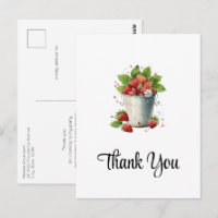 Strawberries in a Bucket Thank You