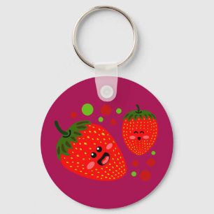 Strawberries Keychain