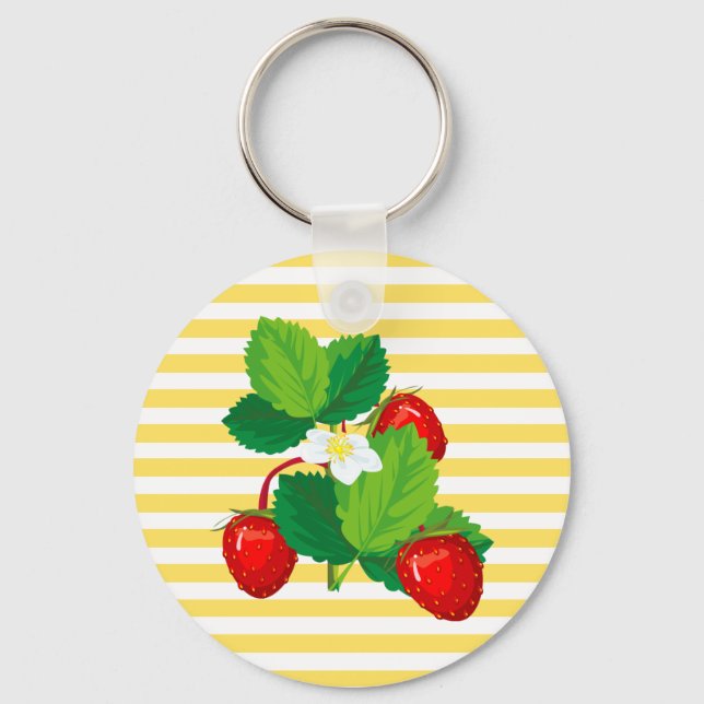 Strawberries Keychain (Front)