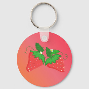 Strawberries Keychain