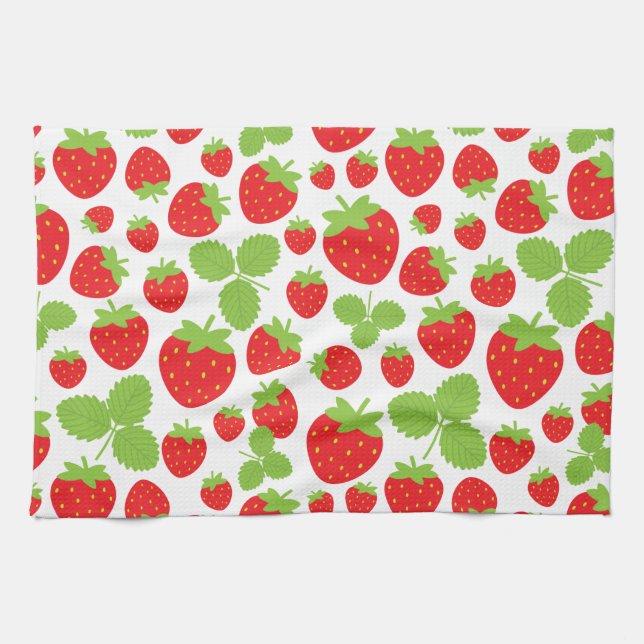 Strawberries Kitchen Towel (Horizontal)