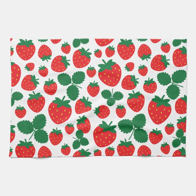Strawberries Kitchen Towel (Horizontal)