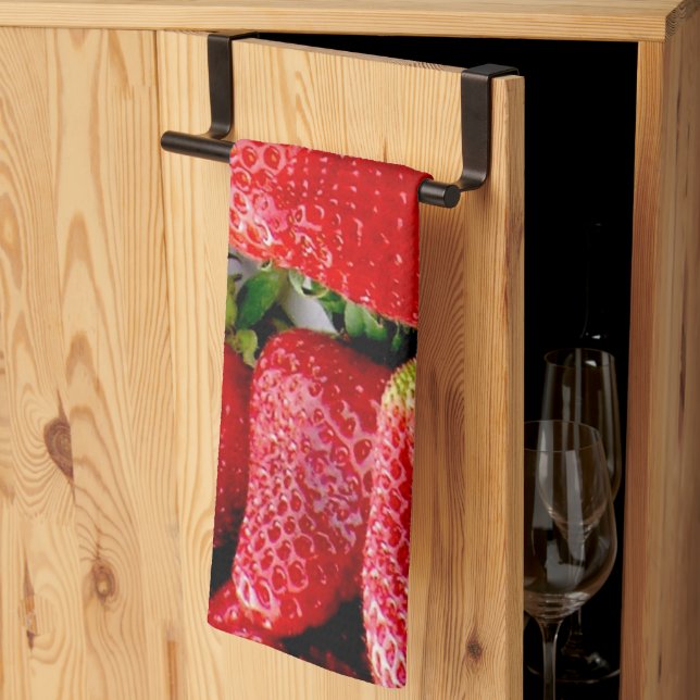 Strawberries Kitchen Towel (Thirds Fold)