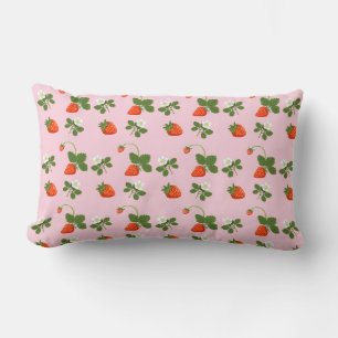 Strawberries Lumbar Pillow