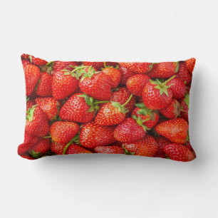 Strawberries Lumbar Pillow